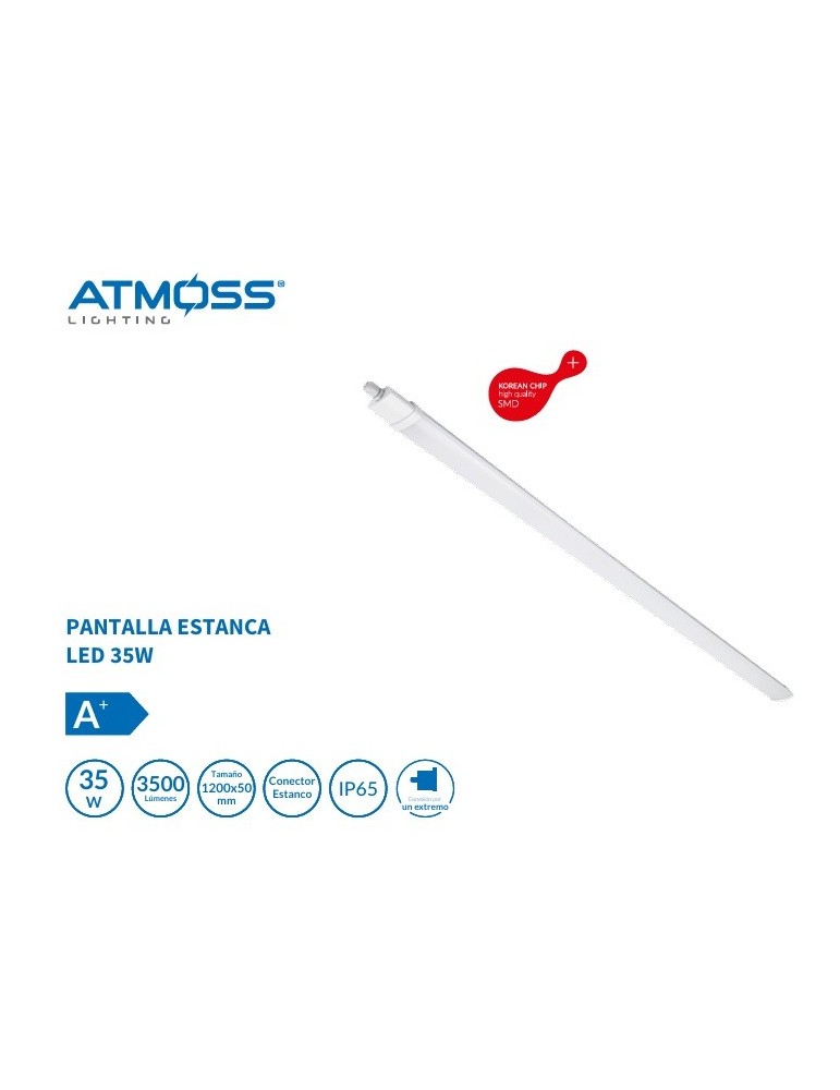 Atmoss Pantalla estanca IP65 35W 1200mm 5000K PNT-008