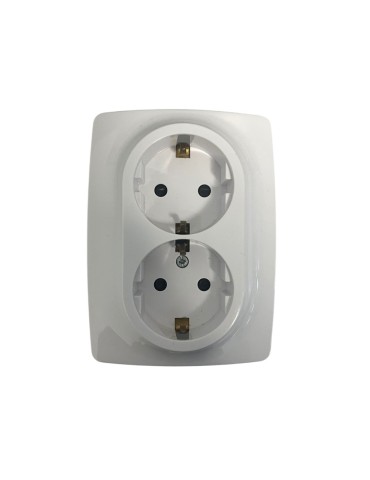 Base enchufe doble 16A un módulo Atmoss dynamic S20 S20.125.10