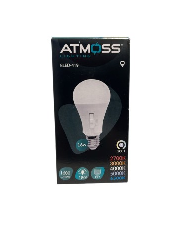 Atmoss Bombilla 5CCT 16W E27 de 2700K a 6500K BLED-419