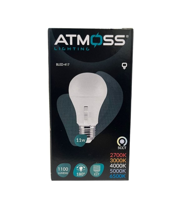 Bombilla LED E27 11W 5CCT Atmoss BLED-417