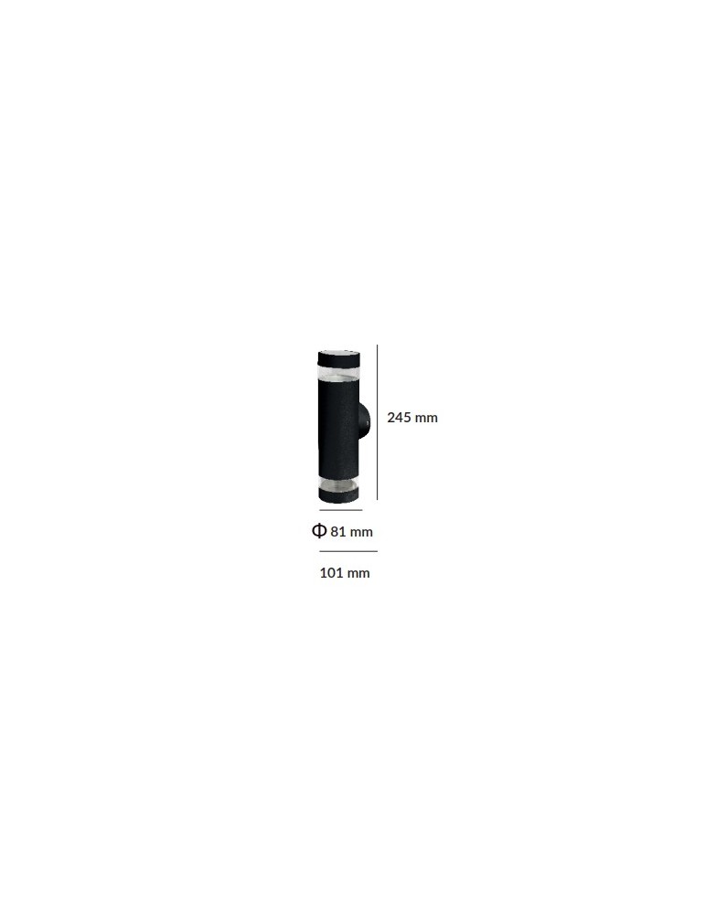 Atmoss Aplique exterior circular anillo transparente 18W 3CCT IP65 APQ