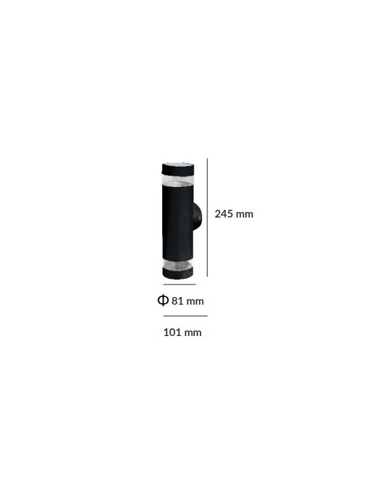 Atmoss Aplique exterior circular anillo transparente 18W 3CCT IP65 APQ