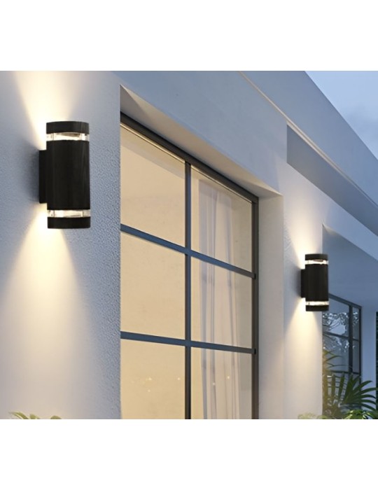Atmoss Aplique exterior cuadrado anillo transparente 18W 3CCT IP65 APQ