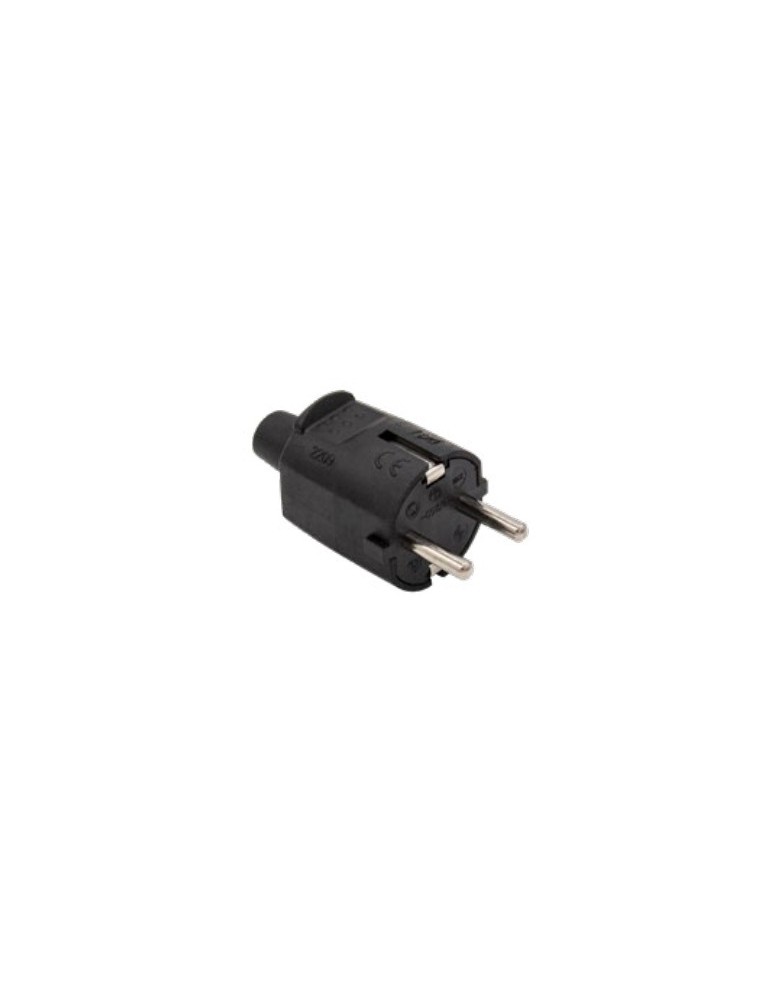 Atmoss Clavija Schuko goma negro 16A MTE-0009