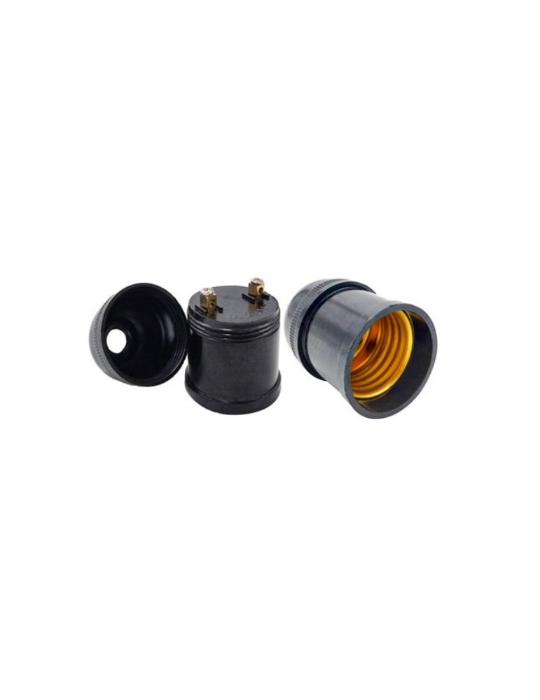 Atmoss Portalamparas Negro E27 PROTLM-005