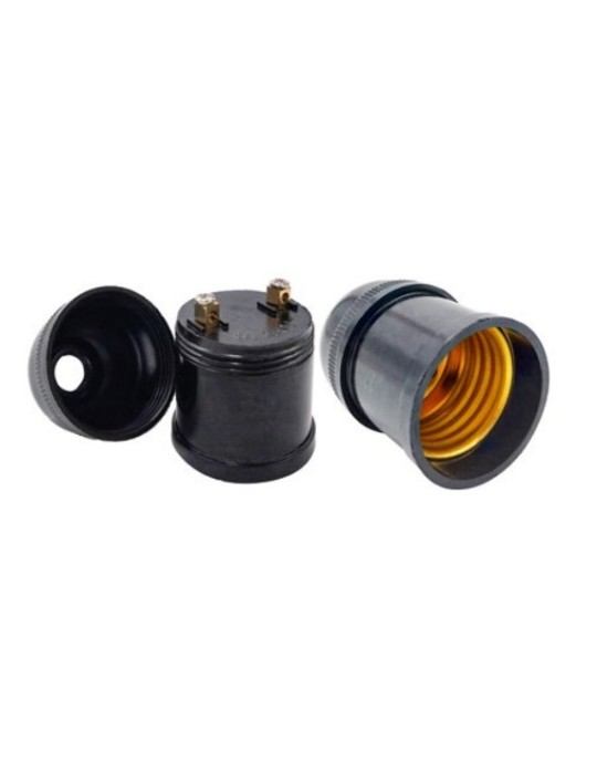 Atmoss Portalamparas Negro E27 PROTLM-005