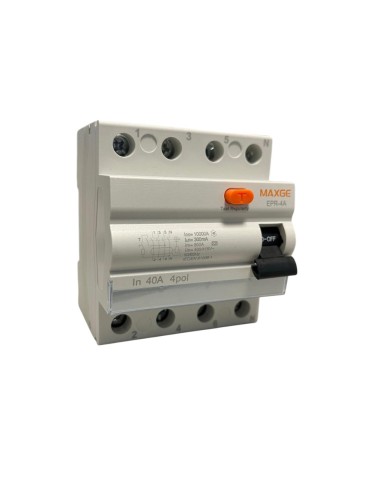 Maxge Diferencial SUPERINMUNIZADO 4P 40A 300mA A EPR4A040300