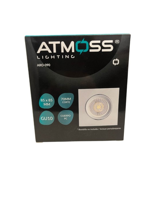 Atmoss Aro empotrar cuadrado PC 85x85mm ARO-090