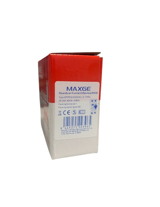 Maxge Diferencial SUPERINMUNIZADO 2P 25A 30mA A EPRE2A025030