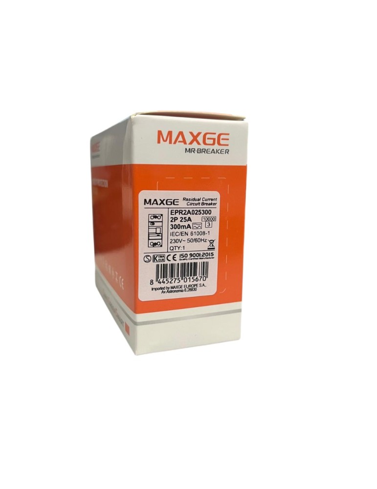 Maxge Diferencial SUPERINMUNIZADO 2P 25A 300mA A EPR2A025300