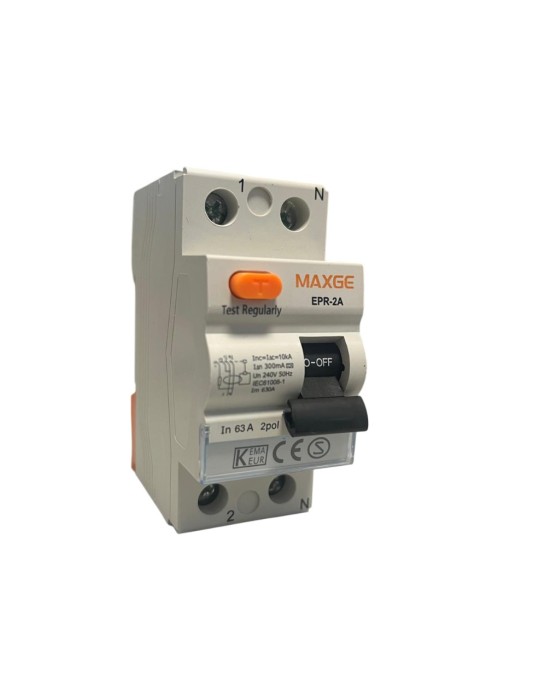 Maxge Diferencial SUPERINMUNIZADO 2P 63A 300mA EPR2A063300