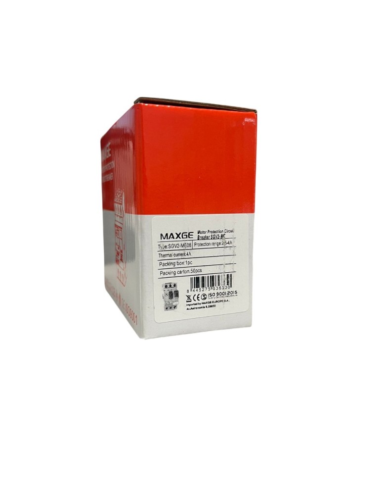 Maxge Guardamotor SGV2-ME08. Rango: 2,5-4 A