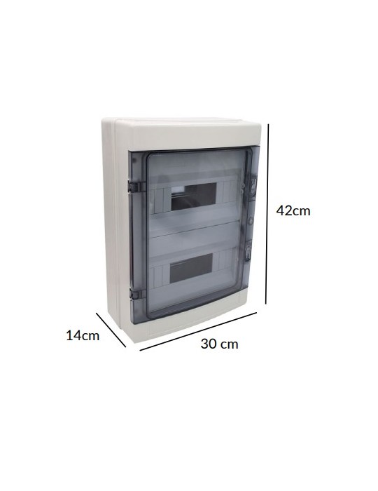 Atmoss Caja de distribución 24 módulos IP65 BOX-018