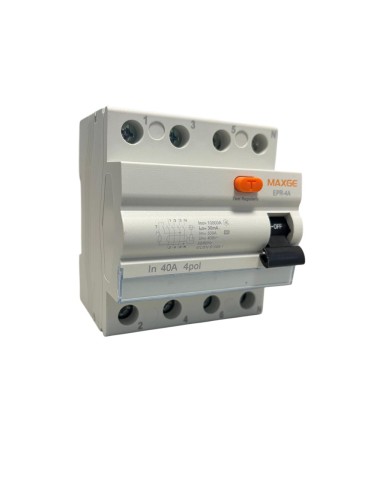 Maxge Diferencial SUPERINMUNIZADO 4P 40A 30mA A EPR4A040030