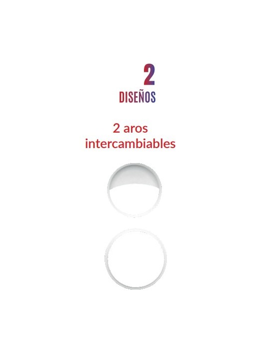 Atmoss aplique exterior IP65 20W 3CCT aro intercambiables APQ-524