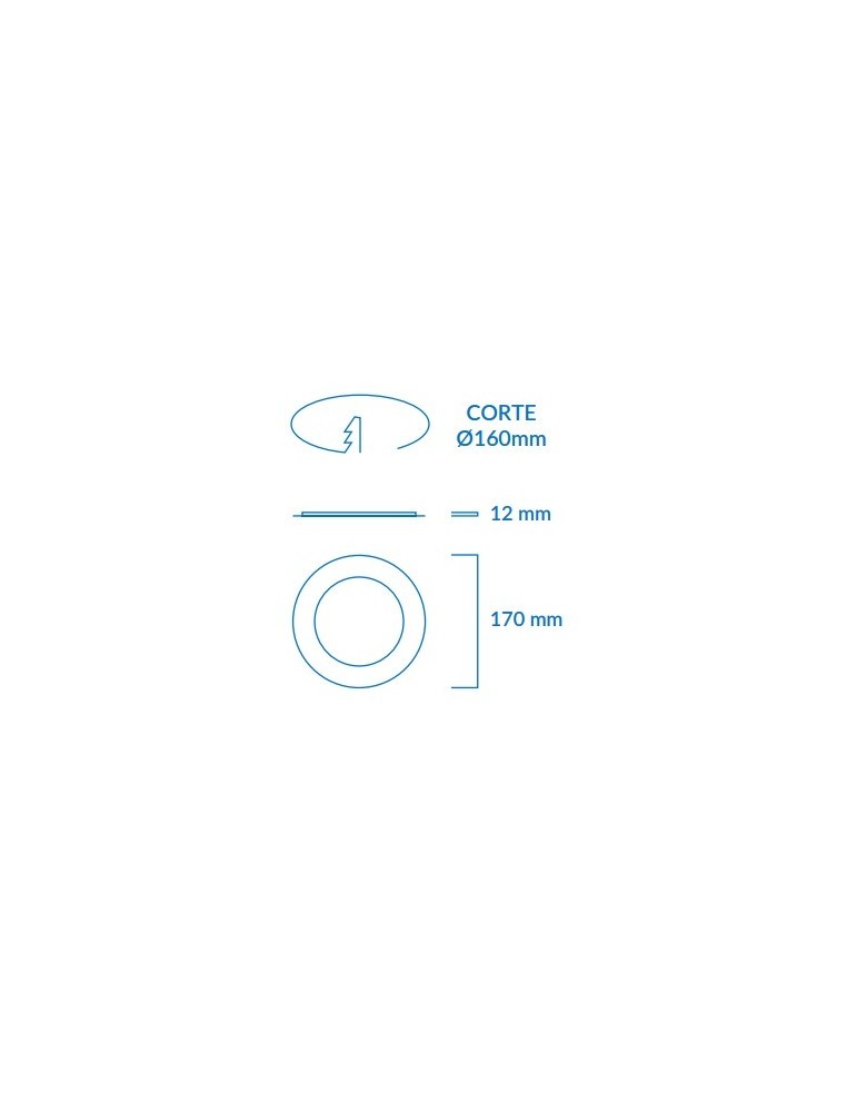 Atmoss downlight emportar Samsung 12W 3CCT DOW-316