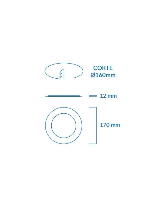 Atmoss downlight emportar Samsung 12W 3CCT DOW-316