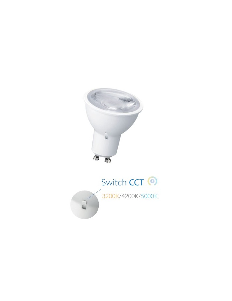 ATMOSS Dicroica GU10 CCT 7W | 3 Temperaturas de Luz en 1 Bombilla LED DIC-094