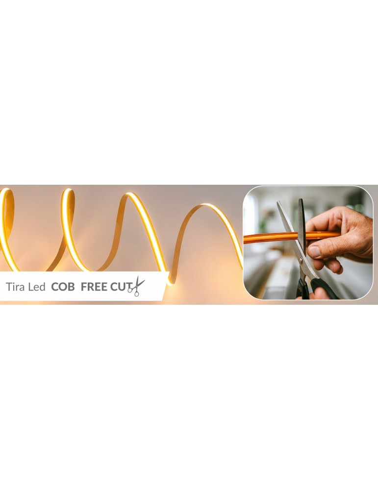 Atmoss Tira de LED 24V COB 12W/m Free Cut 4200k TLED-146 por metros