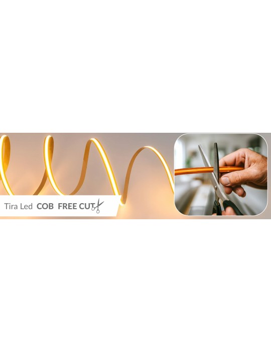 Atmoss Tira de LED 24V COB 12W/m Free Cut 4200k TLED-146 por metros