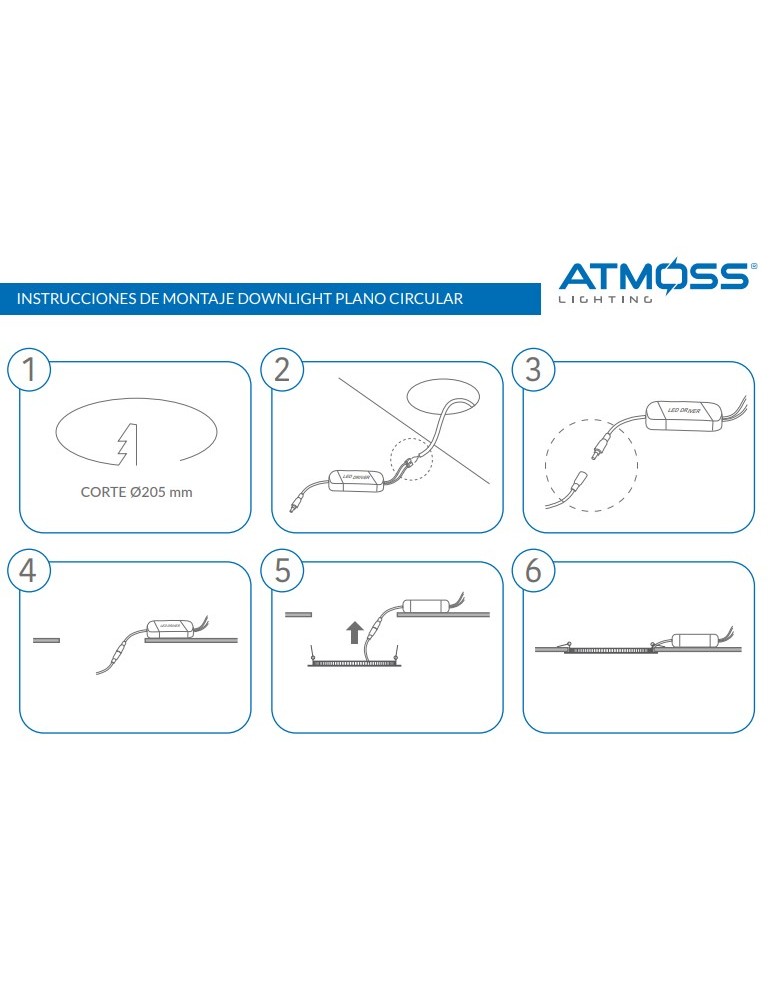 Atmoss downlight emportar Samsung 18W 3CCT DOW-317