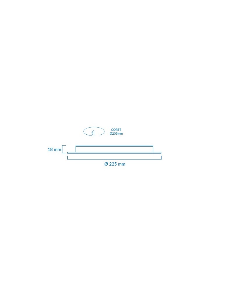 Atmoss downlight emportar Samsung 18W 3CCT DOW-317