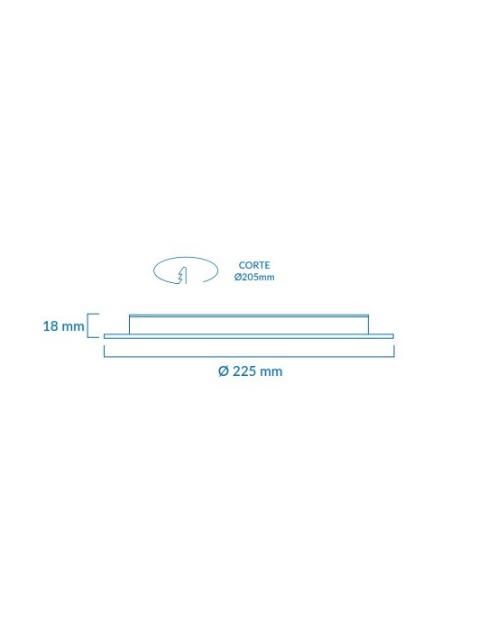 Atmoss downlight emportar Samsung 18W 3CCT DOW-317