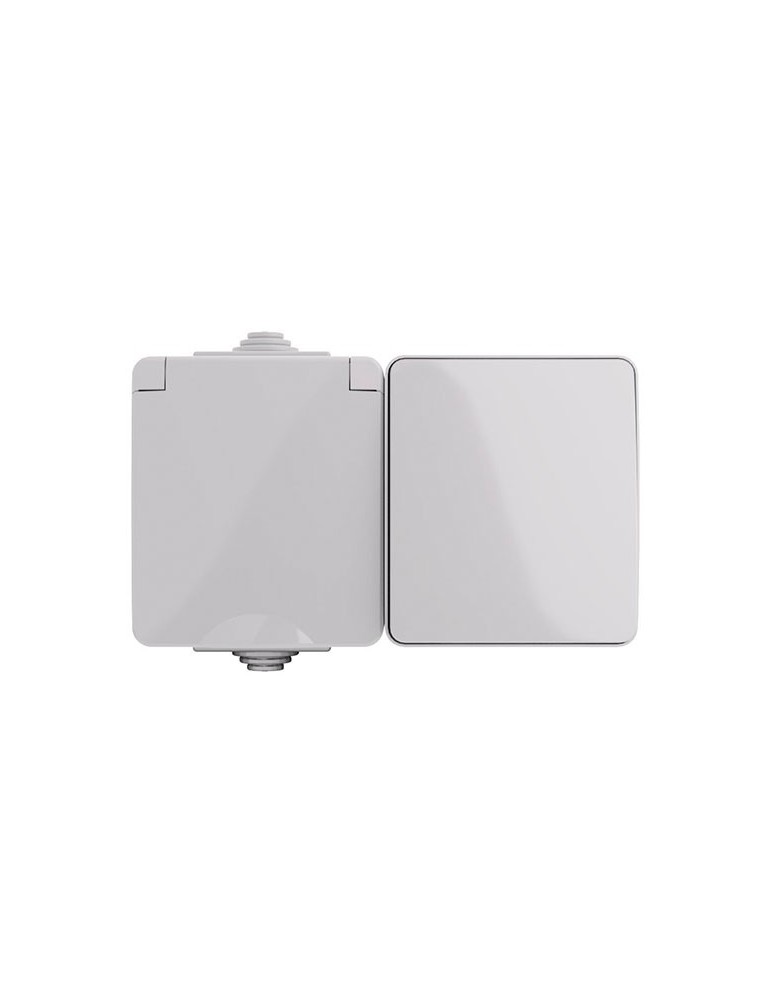 CONMUTADOR+ENCHUFE SCHUKO IP65 ATMOSS DYNAMIC MAT65 S60.407.14