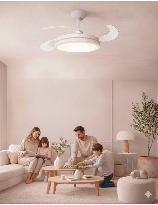 Atmoss Ventilador de Techo Atmoss VNT-001 42W DC 3CCT con Luz LED y Ma