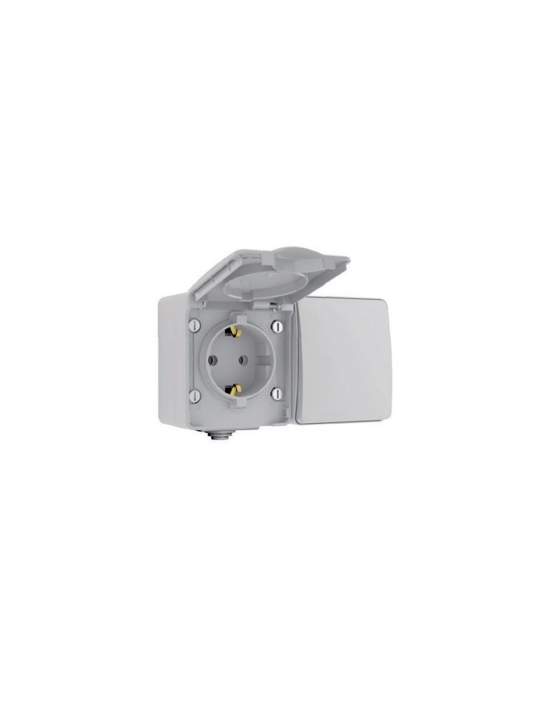 CONMUTADOR+ENCHUFE SCHUKO IP65 ATMOSS DYNAMIC MAT65 S60.407.14