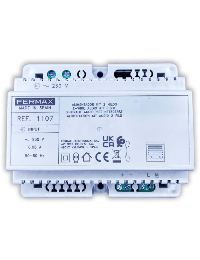 Fermax Alimentador Kit Audio 2 Hilos 230Vac 1107 | Suministros…