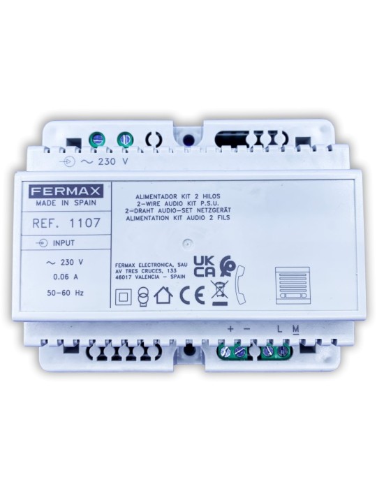 Fermax Alimentador Kit Audio 2 Hilos 230Vac 1107 | Suministros…