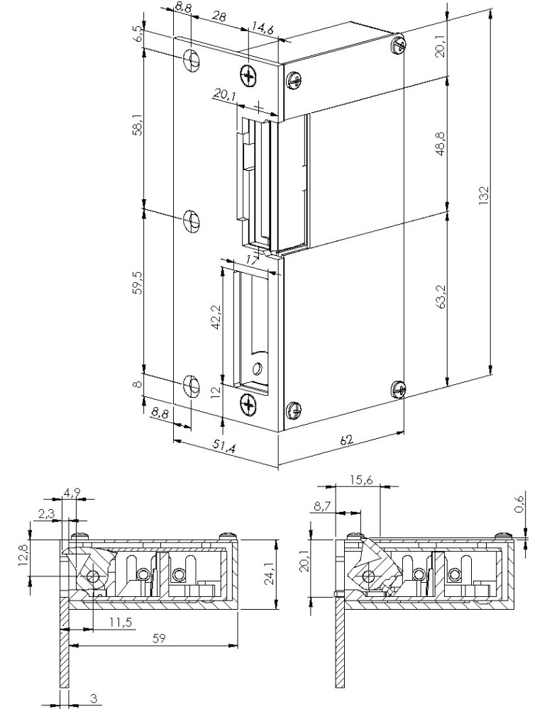 Fermax Abrepuertas 6000A Gris 3005 | Suministros Eléctricos