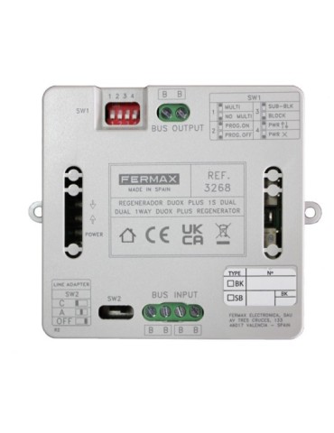 Fermax Regenerador Dual DUOX Plus 1S 3268 | Suministros Eléctricos