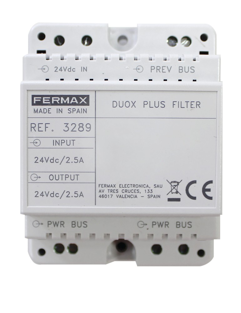 Fermax Filtro DUOX Plus 24Vdc 3289 | Suministros Eléctricos