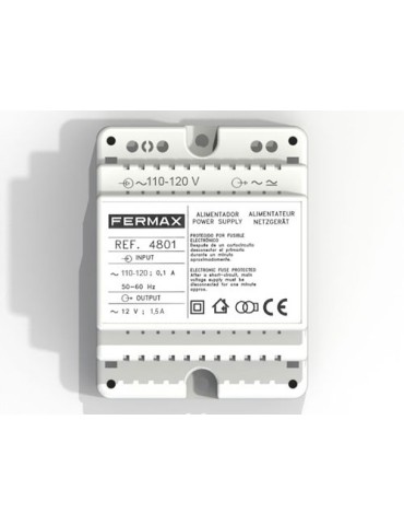 Fermax Aliment. Din4 110-120Vac/12Vac-1.5A 4801 | Suministros…