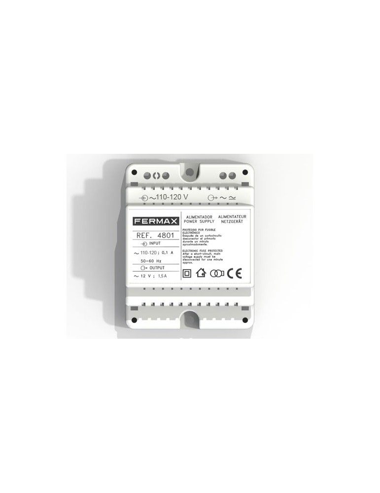 Fermax Aliment. Din4 110-120Vac/12Vac-1.5A 4801 | Suministros…