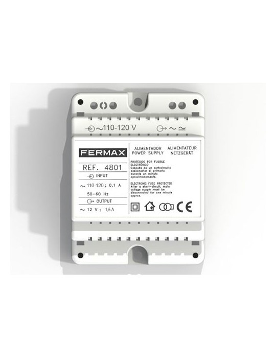 Fermax Aliment. Din4 110-120Vac/12Vac-1.5A 4801 | Suministros…