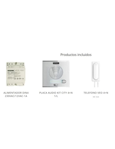 Fermax Kit Portero City 4+N 1/L 4860 Audio 2