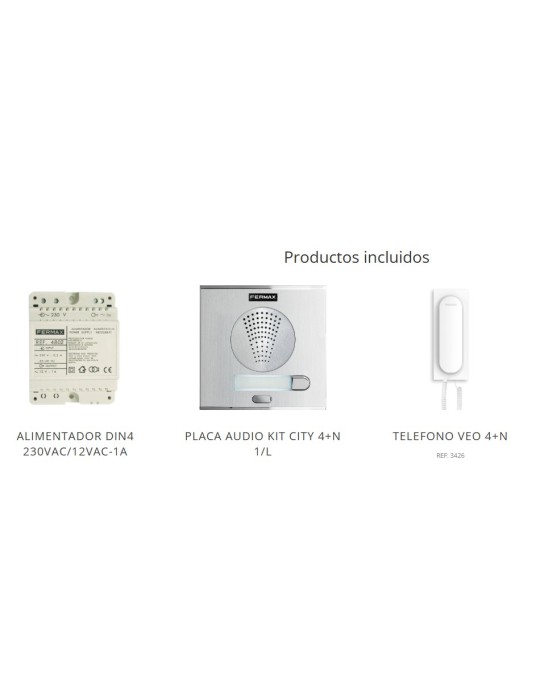 Fermax Kit Portero City 4+N 1/L 4860 Audio