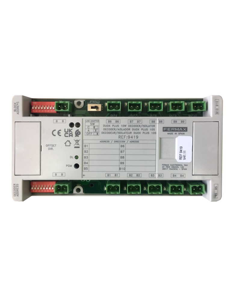 Fermax Decoder/Aislador DUOX Plus 10S 9419 | Suministros Eléctricos