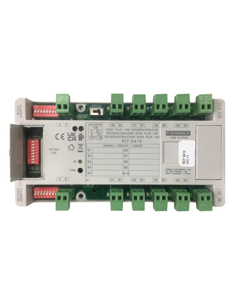 Fermax Decoder/Aislador DUOX Plus 10S 9419 | Suministros Eléctricos