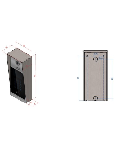 Fermax Caja Sup. Placa Milo Digital MEET Alu 95171 | Suministros… 2