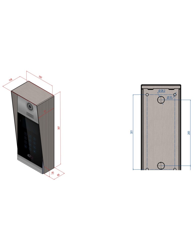 Fermax Caja Sup. Placa Milo Digital MEET Alu 95171 | Suministros…