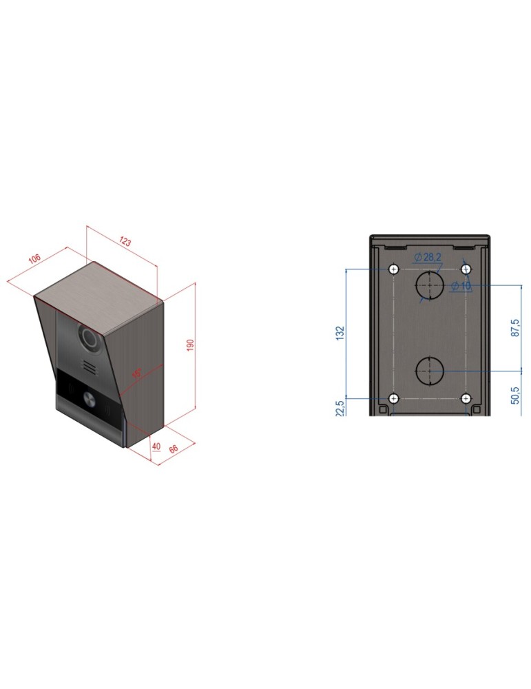 Fermax Caja Sup. Placa Milo 1 Linea MEET Alu 95181 | Suministros…