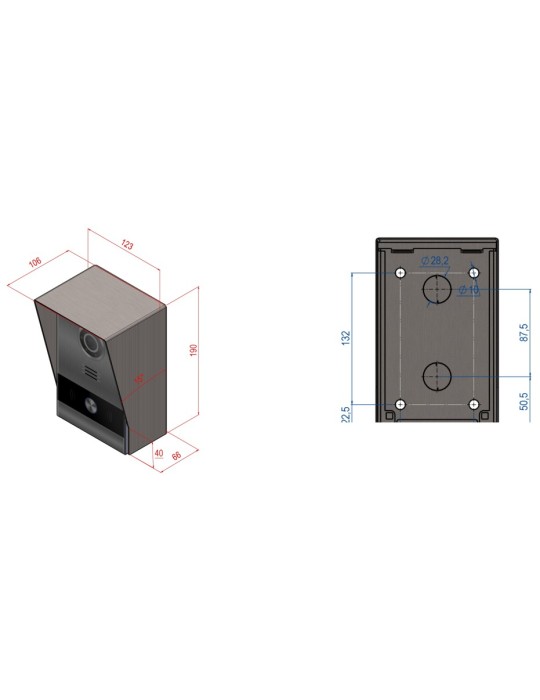 Fermax Caja Sup. Placa Milo 1 Linea MEET Alu 95181 | Suministros…