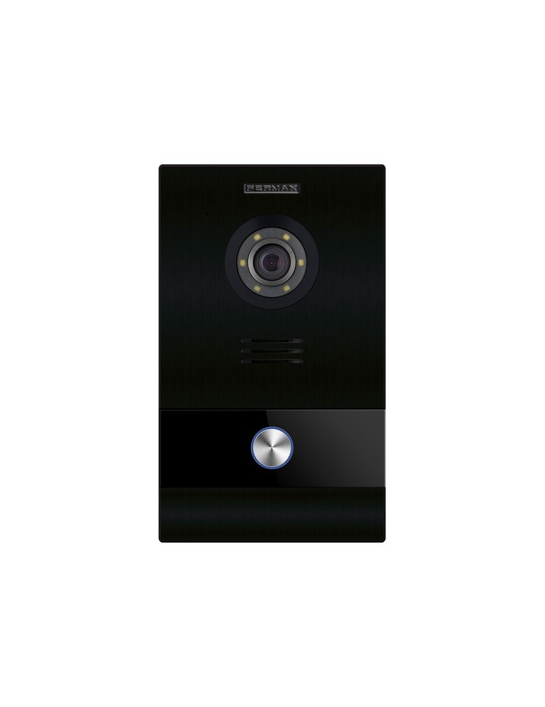 Fermax Placa Milo Video 1L MEET Negra 953303 | Suministros Eléctricos
