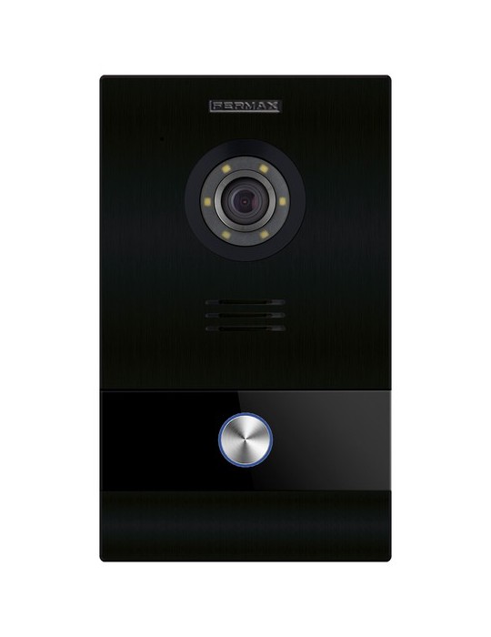 Fermax Placa Milo Video 1L MEET Negra 953303 | Suministros Eléctricos