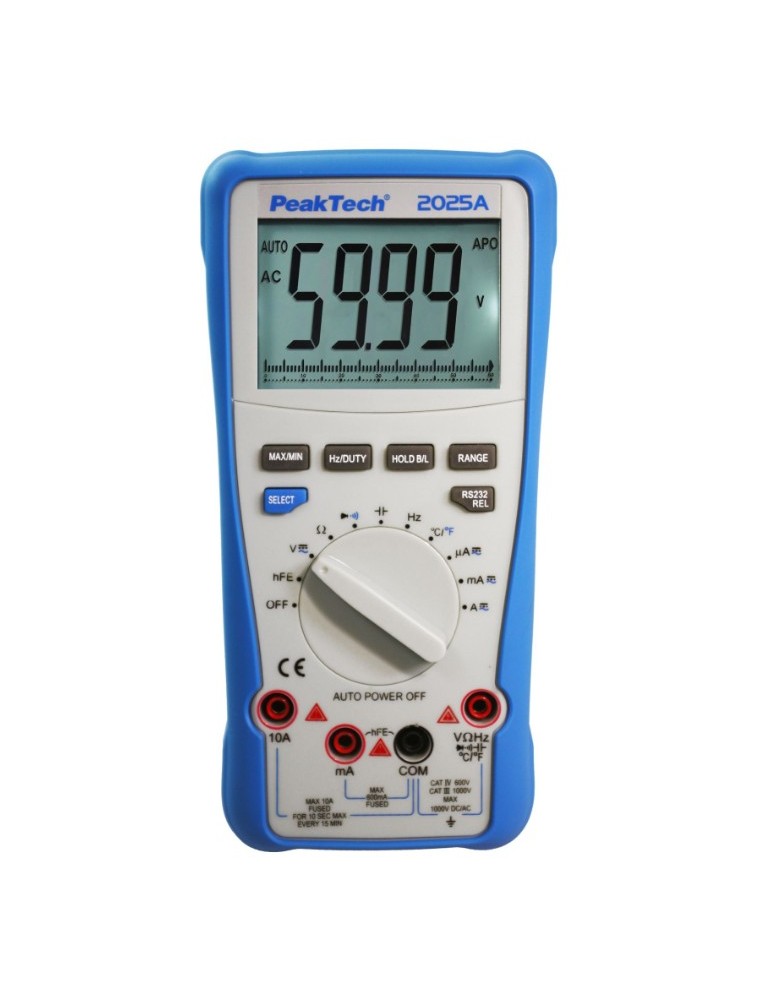 PeakTech P2025 | Multímetro digital (USB)