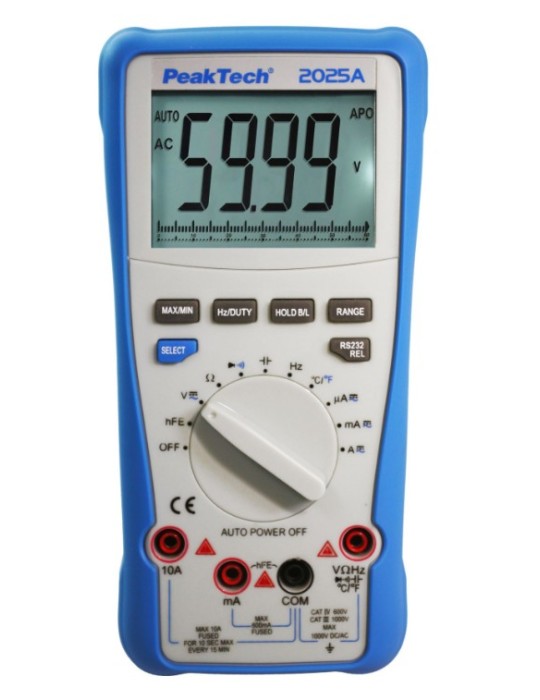 PeakTech P2025 | Multímetro digital (USB)
